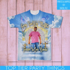 Memorial Shirt - All Over Shirt - Sublimation Shirts - Rest In Peace Shirt - Memorial - Funeral Shirts - Funeral