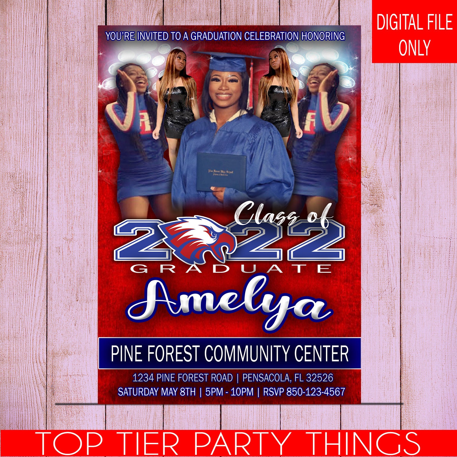Graduation Invitation - Custom Graduation Invite - Graduation ...