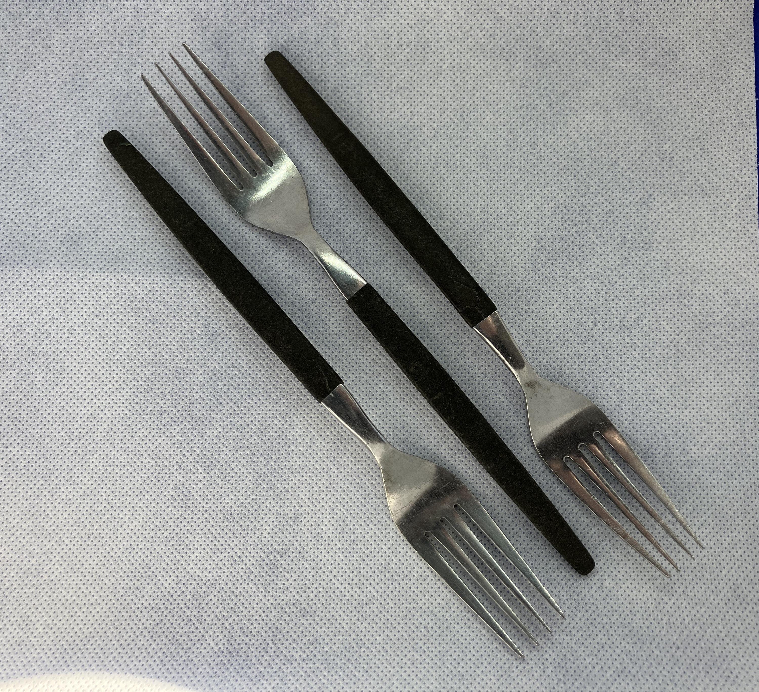 Set of 3 Braniff International Air Line Forks Michaud Stainless