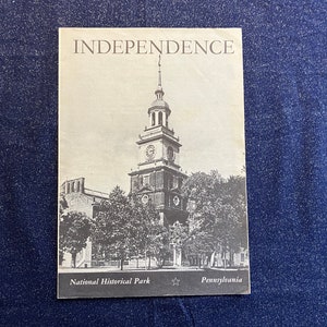 Dépliant du parc historique national de l'Indépendance en Pennsylvanie, 1956