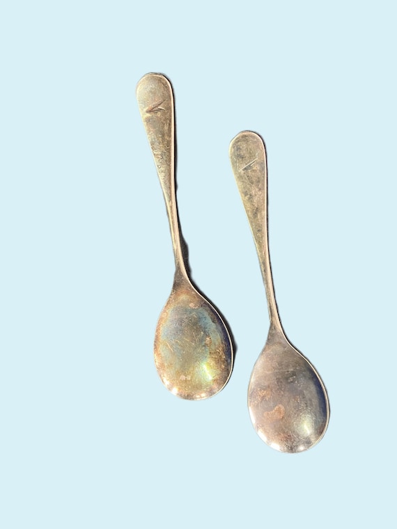 1912年製英国アンティーク　Atkin Brothers　EPA1スプーン5本 British Airways BOAC Speedbird Spoons Silver Atkinson Bros. EPNS