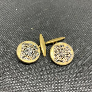 Vintage Goldtone Cuff Links with Y Crest