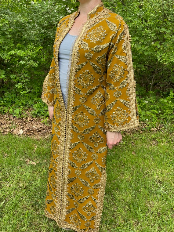 Vintage Indian Style Caftan Coat, Kashmiri Style,… - image 1