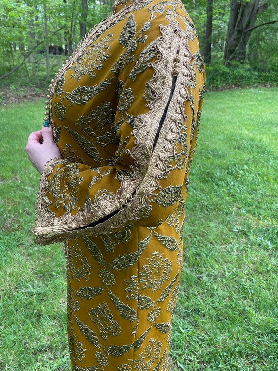 Vintage Indian Style Caftan Coat, Kashmiri Style,… - image 5