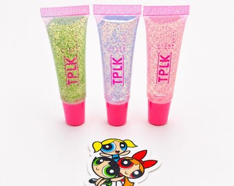 Powerpuff Girls | Holographic Gloss | Lip Gloss Tube| Moisturizing & Hydrating Gloss
