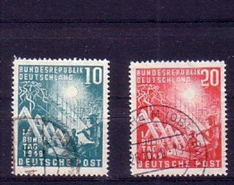 Erster Deutscher Bundestag | Deutschland BRD 1949 | Briefmarken gestempelt