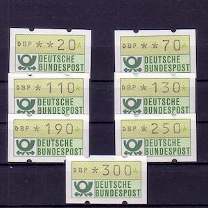 Germany | BRD vending machine stamps | Posthorn | Mint stamps