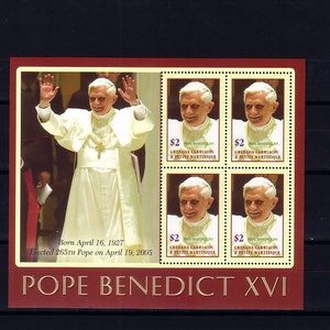 Papa Bento XVI | Niue | selos