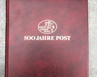 Post 500 years | unique documentation on 70 pages in 2 Lindner luxury albums | high new price | as a collection