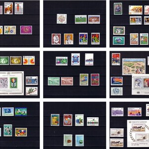 UNO | Verenigde Naties | uit de jaren 1979 tot en met 1987 | Postzegels als verzameling of individuele jaren