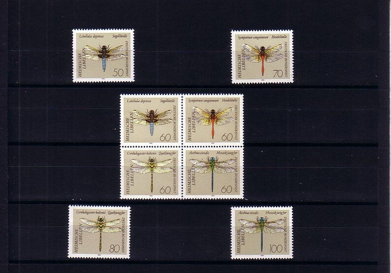 Libellen Deutschland 1991 Briefmarken postfrisch Bild 1