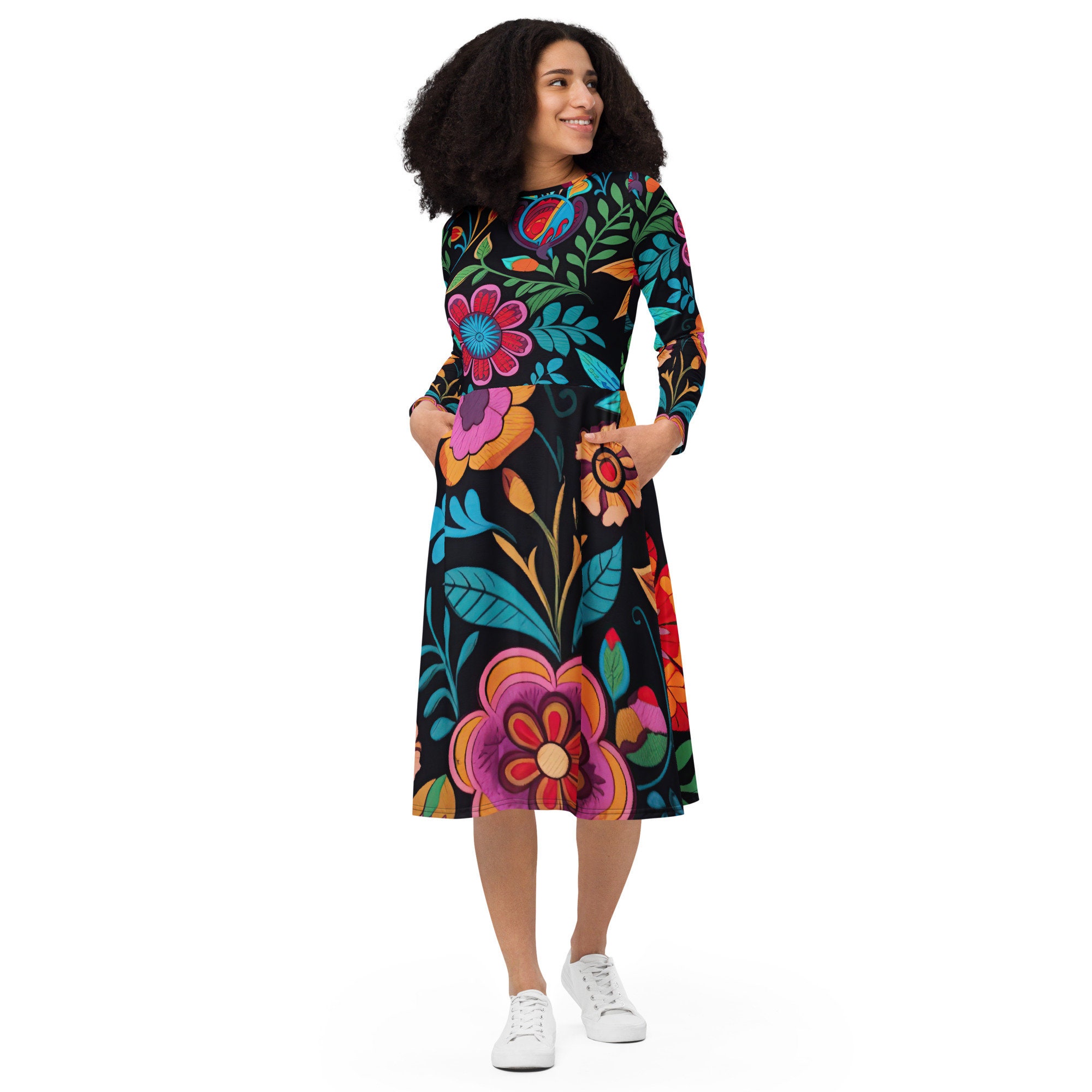 Mayan Embroidered Dress - Etsy