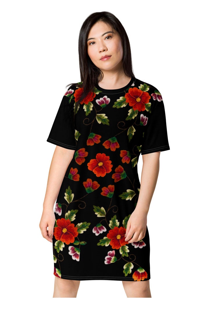 Robe T-shirt Imprimé Mafalda-Kahlo - Neuf Avec étiquettes, Marque AburtoGraphics, Coupe Crew Neck