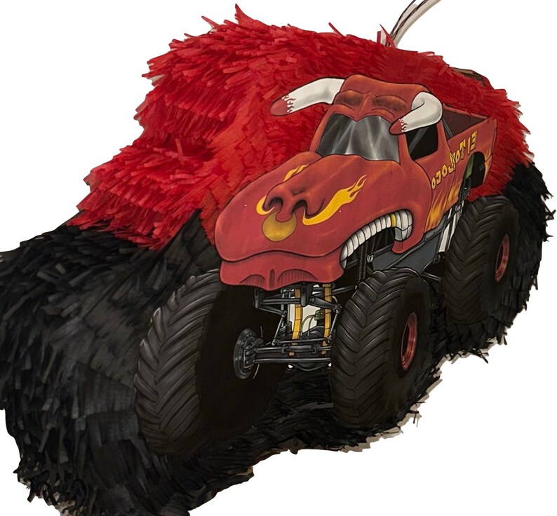 El Toro Loco Pinata 28x18x5 Monster Jam Party Supplies Etsy