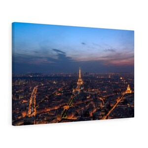 Paris Sunset Canvas
