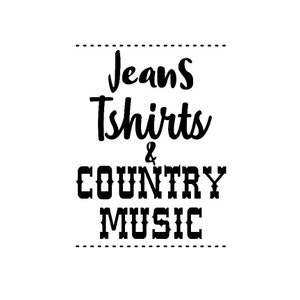 Jeans, t-shirts et musique country