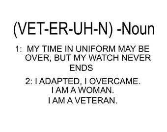 Veteran (Noun) (Female)