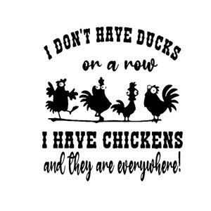 No tengo patos ni fila, tengo gallinas y están por todas partes