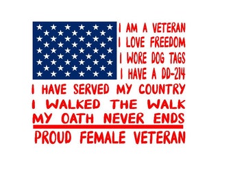 Proud Female Veteran