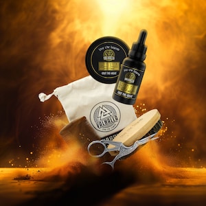 The Warrior&#39;s Kit - The Ultimate Beard Care Kit for Bearded Men - Comb Kit with Beard Oil and Beard Balm by Valhalla Live the Legend