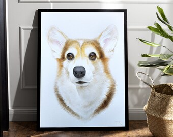 Custom Hand Painted Pet portrait · Custom Dog Portrait ·  Custom Dog Painting · Pet Portrait From Photo · Memorial Watercolor Pet Portrait