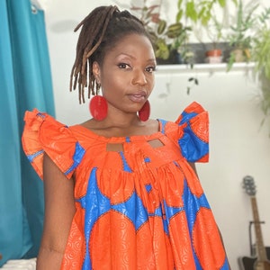 Model des kaba shop en tissu pagne