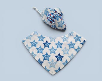 July 4th Cat Bandana and Toy Mouse, Red, White and Blue, Oh Say Can You Meow