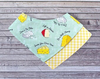 Cat Bandana "The Cheese Tax" - Cheese themed Cat + Small Dog Bandana / No Collar Needed