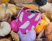 Halloween Cat Bandana – Saw Some Ghosties, No-Collar Pet Accessory for Cats & Small Dogs