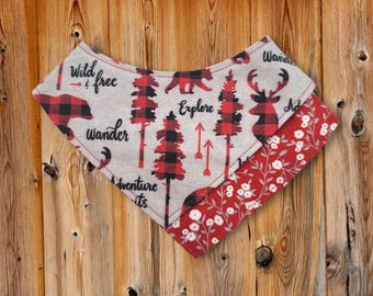 Cat Bandana - "Be Adventurous" - Adventure Hiking Cat + Small Dog Bandana / No Collar Needed