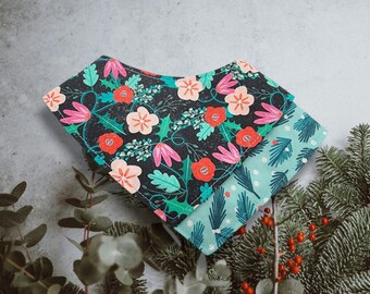Winter Cat Bandana - Holiday Garden, Christmas Pet Accessory for Cats and Small Dogs, No Collar Needed