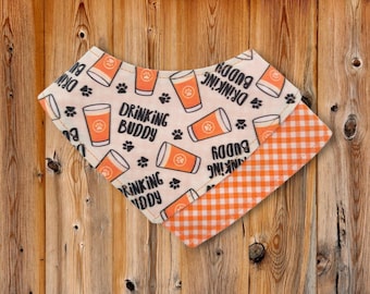Cat Bandana - "Is There Tuna Beer?" - Beer Themed Cat + Small Dog Bandana / No Collar Needed