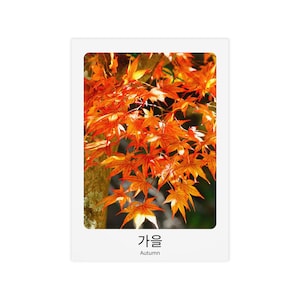 Cartel Corea del Sur, Otoño. Afiche de Corea del Sur, otoño
