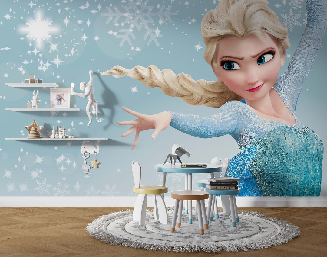 Elsa Frozen Wallpaper Peel and Stick Wallpaper Kids Removable