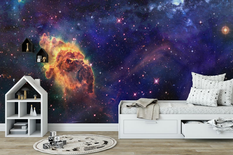 Supernova Nebula Space Wallpaper Peel and Stick Wall Mural - Etsy