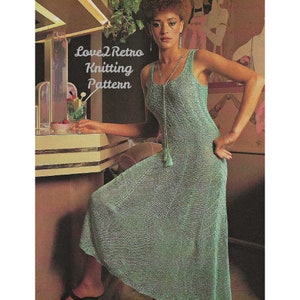 215 Tunic Dress Knitting Pattern, Dress Knitting Pattern, Knitting Tutorial, Instant Download Dress Pattern, PDF Dress Knitting Pattern.