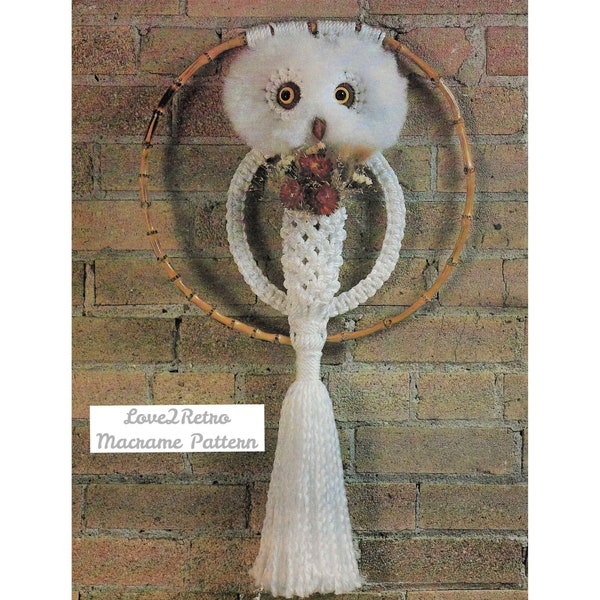 Macrame Owl Pattern Etsy