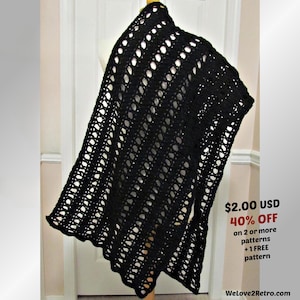 Lacy Shawl Crochet Pattern PDF – One Skein Wrap, Summer Wedding Shawl & Boho Layer  Lightweight Beginner-Friendly Design - 435-2