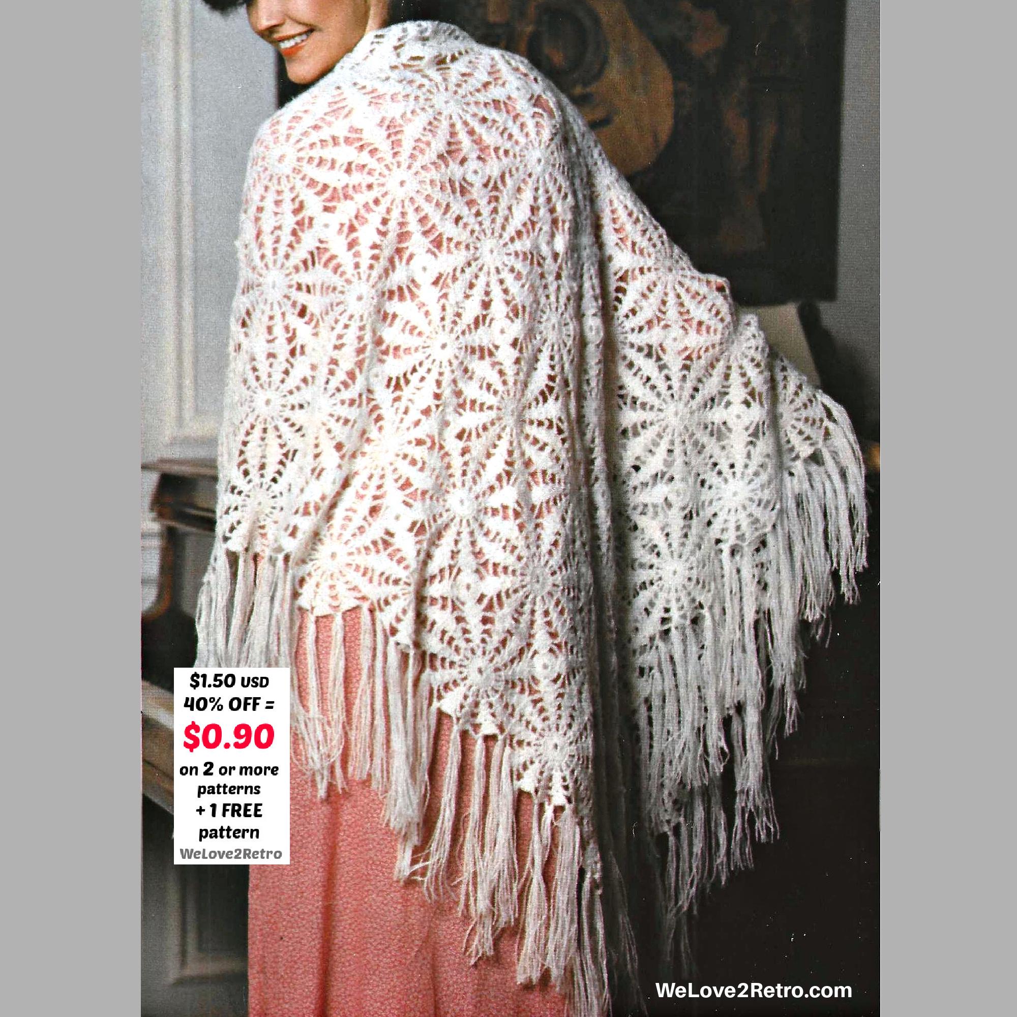 RETIREMENT-SALE*** Crochet Triangle Shawl Pattern – Easy Lace Wrap ...