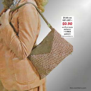 RETIREMENT-SALE***  Boho Macrame Bag Pattern - PDF Beginner Crossbody Clutch Tutorial, Women's Purse