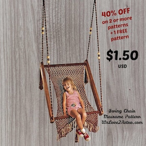 374 Macrame pattern, macrame chair, macrame swing, handmade macrame, macrame PDF pattern, macrame tutorial, boho macrame pattern