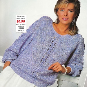 Boho Crochet Sweater Pattern PDF Pullover Jumper Women’s Crochet Top