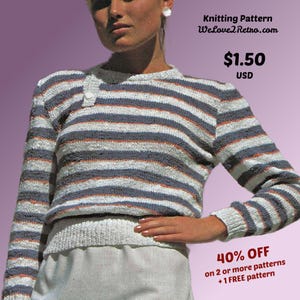 Lace Knit Summer Sweater Pattern: Lightweight Pullover (PDF Download)