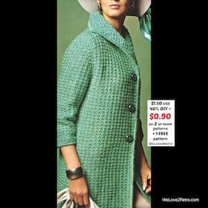 SET-SALE ** Herbst Strickjacke Anleitung - Jacke Vintage Sperrgarn, Herbst Anfänger Retro PDF