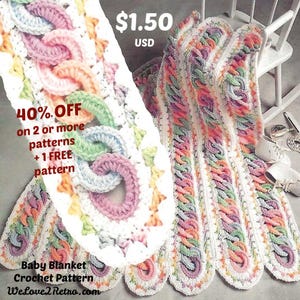 Crochet Baby Blanket Pattern PDF – Easy Mile-a-Minute Lapghan, Wrap & Shower Gift for Beginners – Quick Handmade Keepsake – Download - 1132