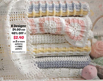 ヴィンテージクロッシェアフガンの簡単パターン - 心地よい初心者向け