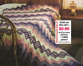 Crochet Blanket Pattern • Cozy Boho Baby Throw PDF - Vintage Afghan Design