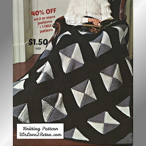 Aran Afghan Knitting Pattern: Celtic Cable Knit Blanket (PDF Pattern)