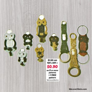 WYPRZEDAŻ EMERYTALNA*** Wzór na makramową sowę w formacie PDF – Łatwy samouczek wykonania breloka w stylu boho. Przyjazny dla początkujących brelok na klucze.