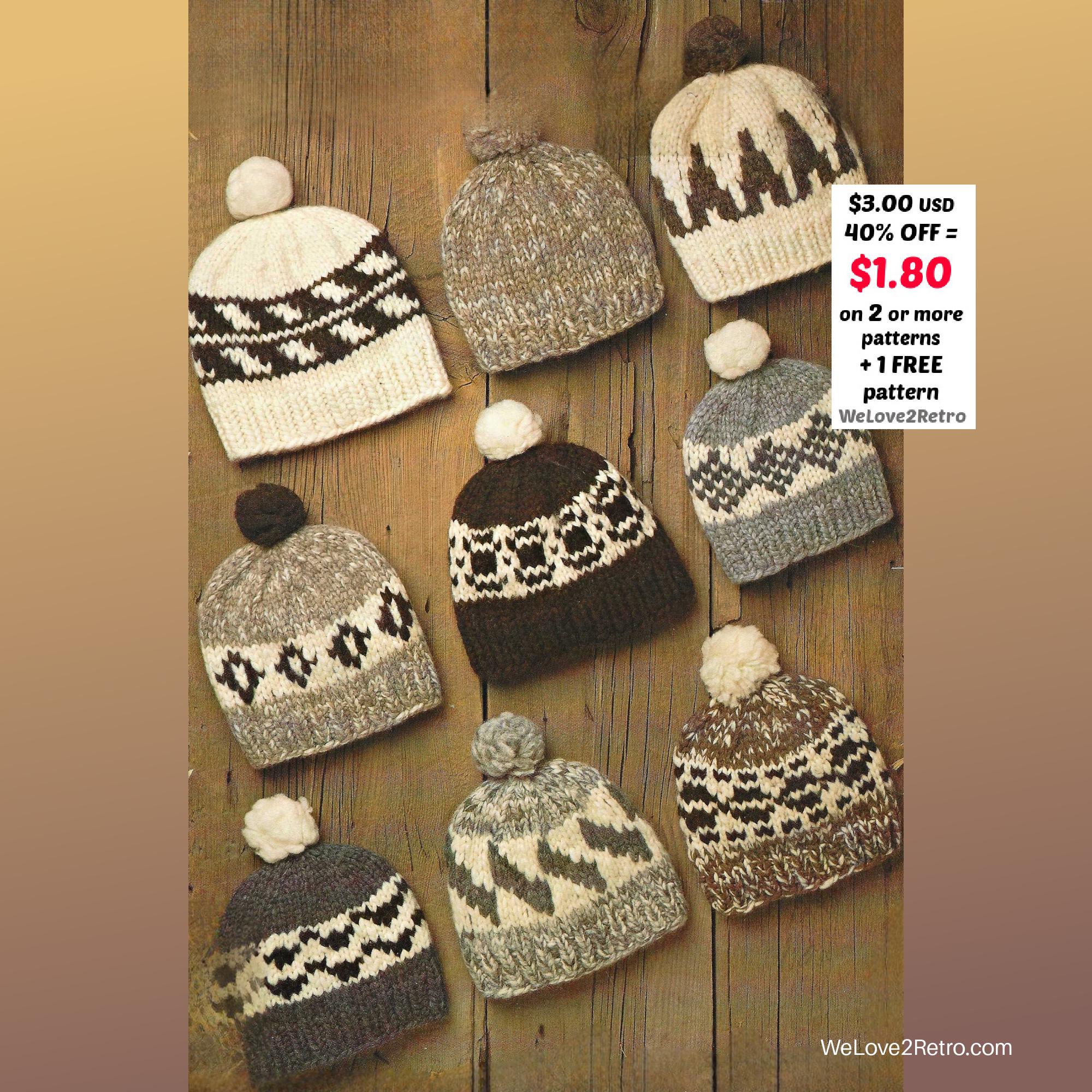 Jacquard Knit Beanie - Etsy display picture 1